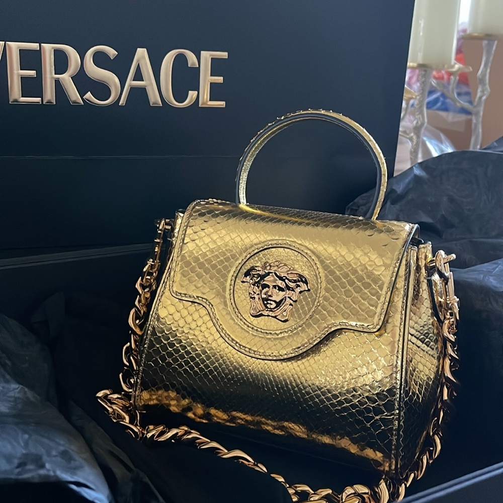 Versace top handle good python bag - Picture 4 of 5